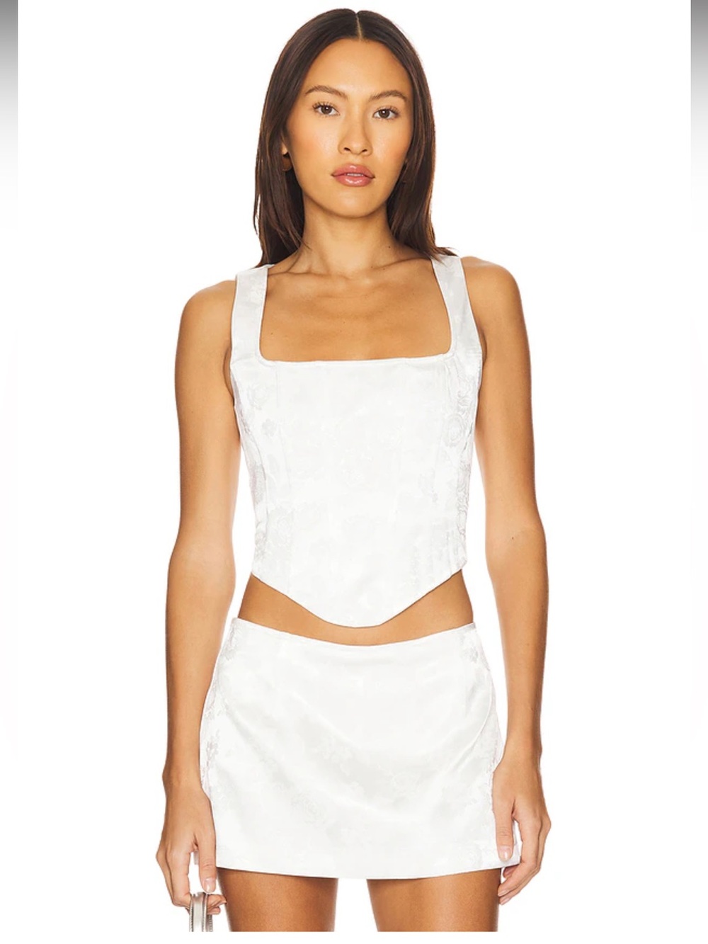 I.AM.GIA. White Kelly Corset and Skirt Set